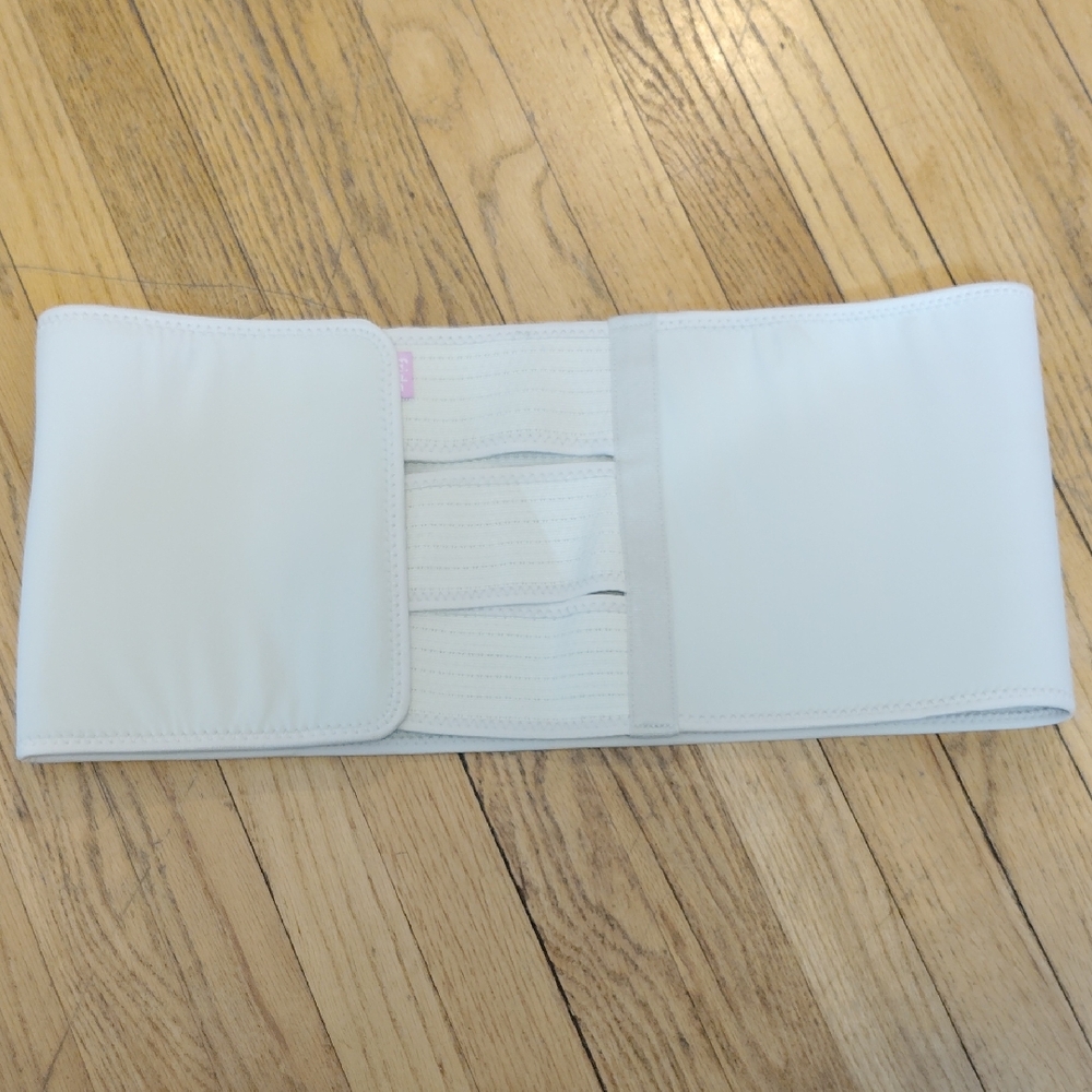 White Elastic Waist/Abdominal Support Belt